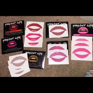 Violent lip tattoos